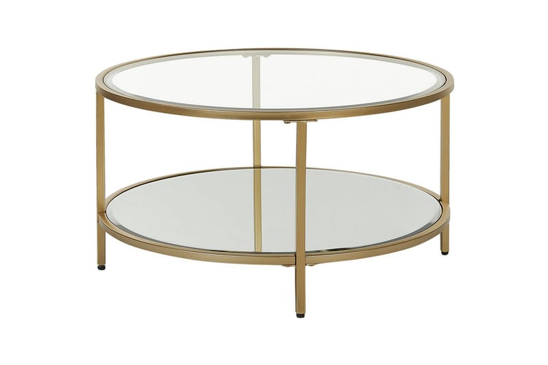 Soffbord Birney Guld/transparent - Guld/transparent - Möbler - Bord & matgrupper - Soffbord