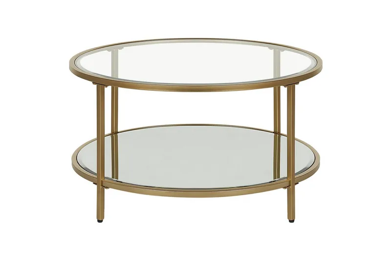 Soffbord Birney Guld/transparent, Guld/transparent