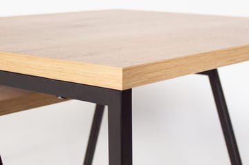 Bodsjö Rektangulärt Satsbord 88 cm i Trä med Metallstativ - Brun|Svart - Möbler - Bord & matgrupper - Soffbord