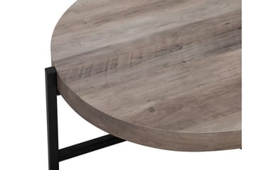 Boneti Soffbord 80 cm Runt - Brungrå/Svart - Möbler - Bord & matgrupper - Soffbord