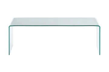 Bonisiolo Rektangulärt Soffbord 110x55 cm i Böjt Glas - Transparent - Möbler - Bord & matgrupper - Soffbord