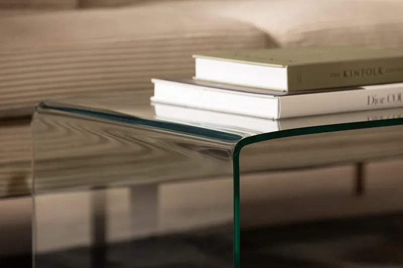 Bonisiolo Rektangulärt Soffbord i glas 110 cm - Transparent - Möbler - Bord & matgrupper - Soffbord