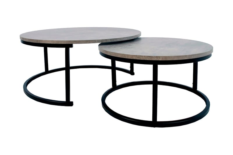 Britu Satsbord 2 st Grå/Svart, undefined