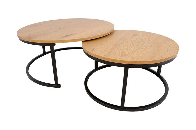 Britu Satsbord 2 st Natur/Svart, undefined