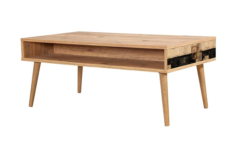 Brokind Soffbord 110 cm med Förvaring Hylla Två - Natur - Möbler - Bord & matgrupper - Soffbord