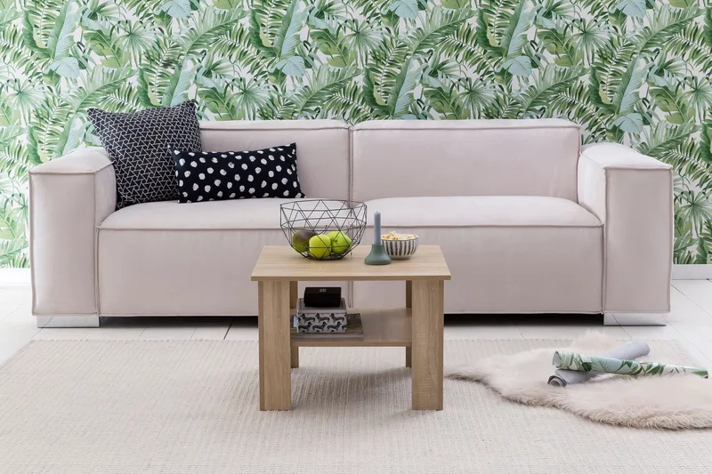 Bulanda Soffbord 60 cm med Förvaring Hylla - Natur - Möbler - Bord & matgrupper - Soffbord