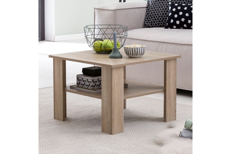 Bulanda Soffbord 60 cm med Förvaring Hylla - Natur - Möbler - Bord & matgrupper - Soffbord