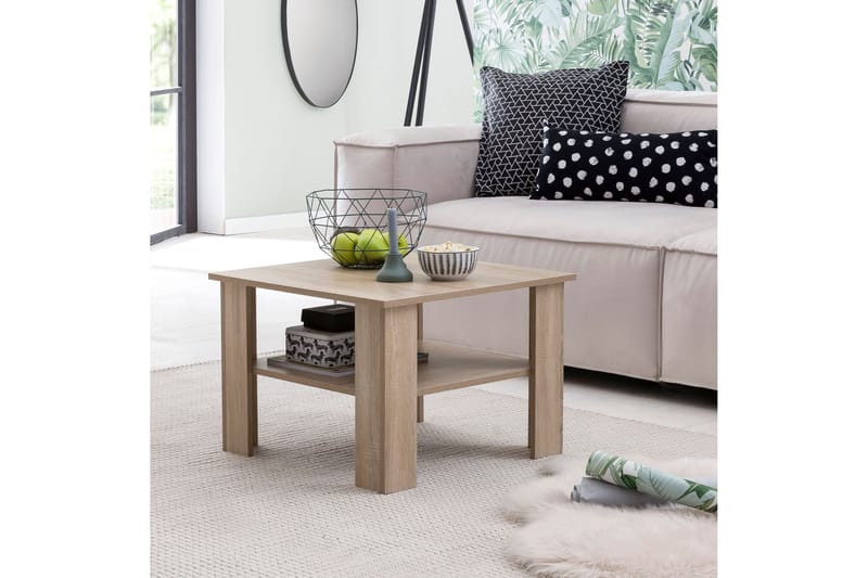 Bulanda Soffbord 60 cm med Förvaring Hylla - Natur - Möbler - Bord & matgrupper - Soffbord