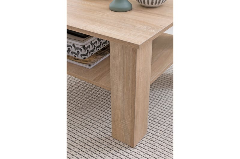 Bulanda Soffbord 60 cm med Förvaring Hylla - Natur - Möbler - Bord & matgrupper - Soffbord