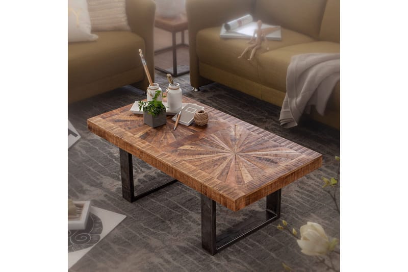 Buncton Soffbord 105 cm - Mangoträ/Svart - Möbler - Bord & matgrupper - Soffbord