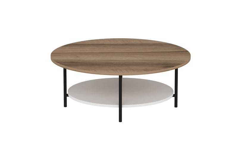 Burata Soffbord 90 cm - Ek/Vit - Möbler - Bord & matgrupper - Soffbord