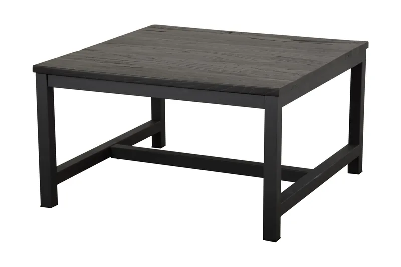 Burgoon Rustikt Rektangulärt Soffbord 80 cm i Trä - Mörkgrå - Möbler - Bord & matgrupper - Soffbord