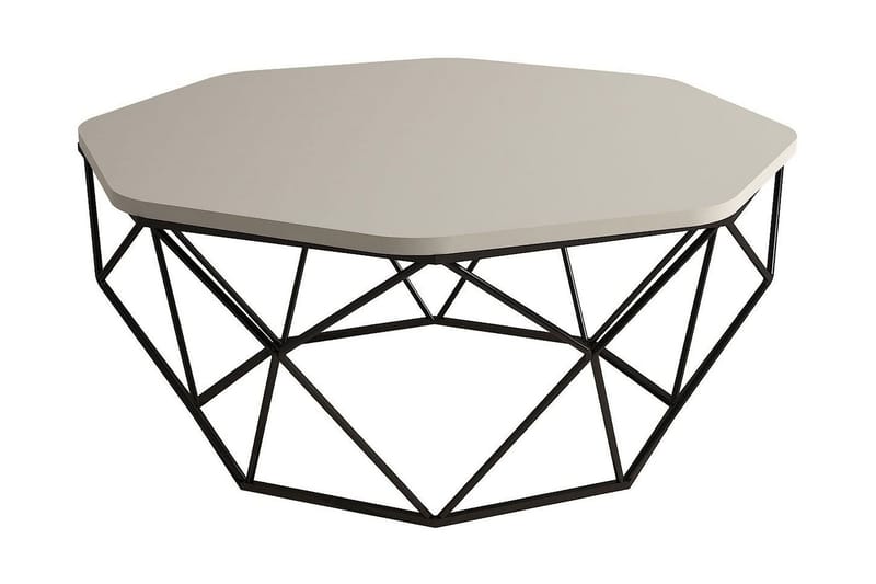 Callear Soffbord 90 cm Kantigt - Grå/Svart - Möbler - Bord & matgrupper - Soffbord