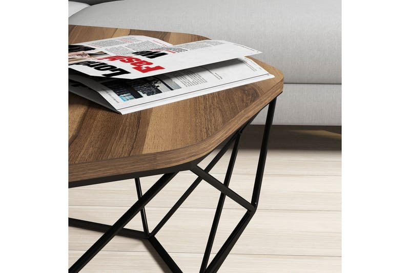 Callear Soffbord 90 cm - Valnöt - Möbler - Bord & matgrupper - Soffbord