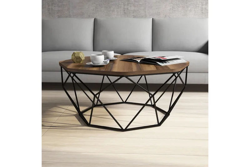 Callear Soffbord 90 cm - Valnöt - Möbler - Bord & matgrupper - Soffbord