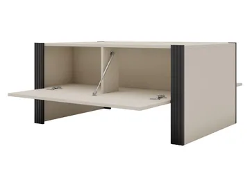 Calvenn Rektangulärt Soffbord med Förvaring i Målat Trä - Beige - Möbler - Bord & matgrupper - Soffbord