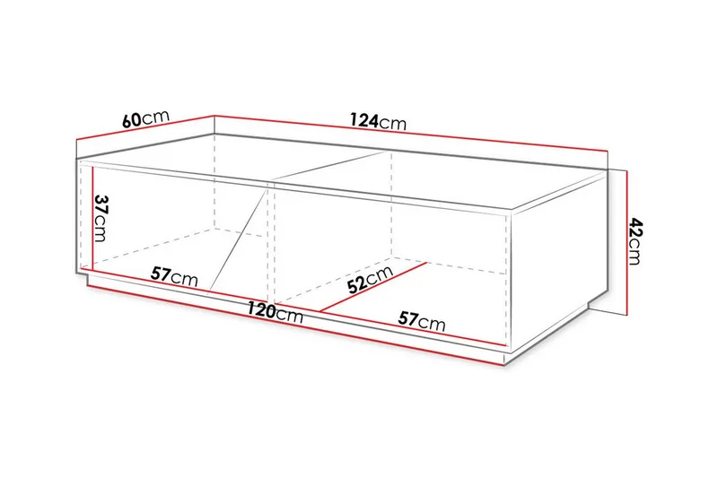 Carbost Soffbord 60 cm NO_BRAND White - Möbler - Bord & matgrupper - Soffbord