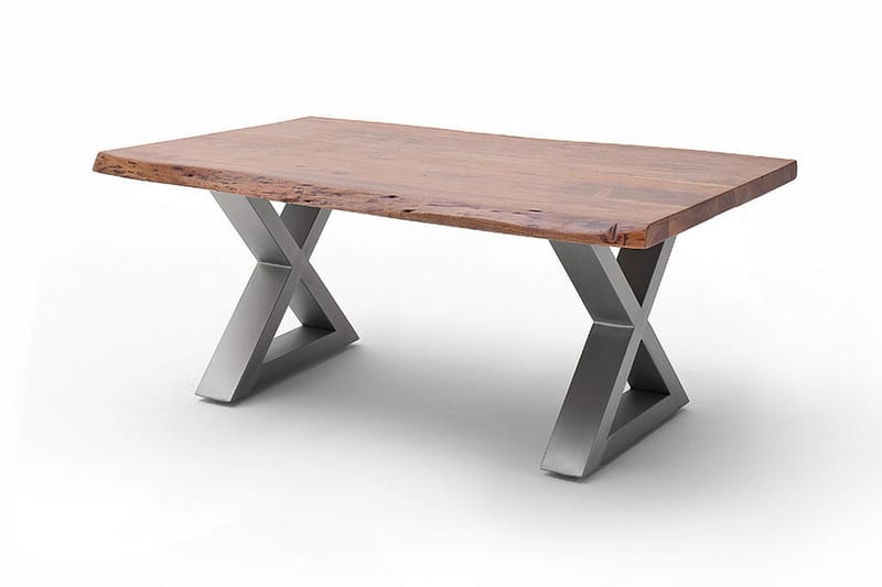 Cartagena Soffbord 110 cm Ben X-form - Antracit/Mörkbrun - Möbler - Bord & matgrupper - Soffbord
