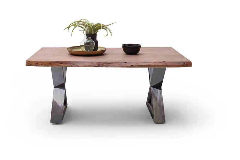 Cartagena Soffbord 110 cm Ben X-form - Brun Natur - Möbler - Bord & matgrupper - Soffbord