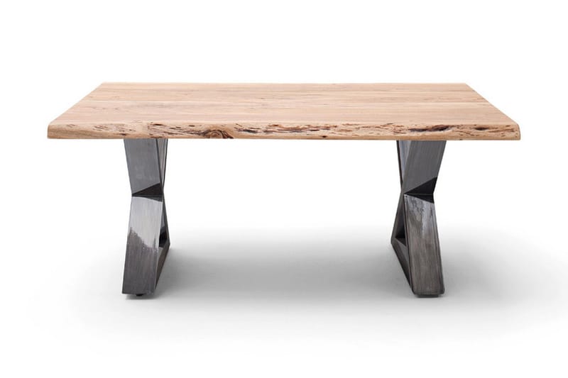 Cartagena Soffbord 110 cm Ben X-form - Natur/Silver - Möbler - Bord & matgrupper - Soffbord