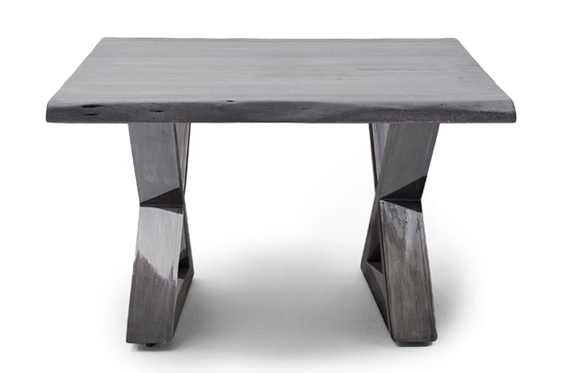 Cartagena Soffbord 75 cm Ben X-form - Grå/Silver - Möbler - Bord & matgrupper - Soffbord