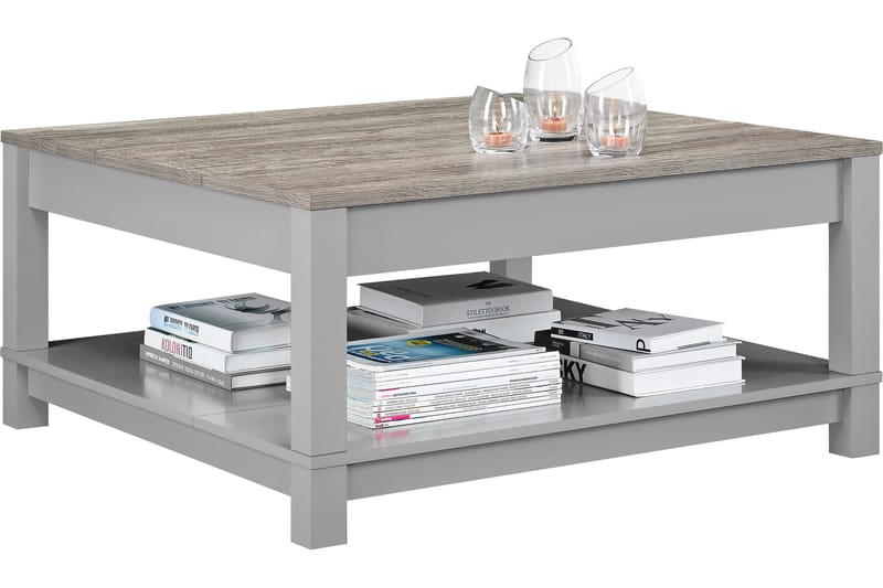 Carver Soffbord 90 cm Grå - Dorel Home - Möbler - Bord & matgrupper - Soffbord