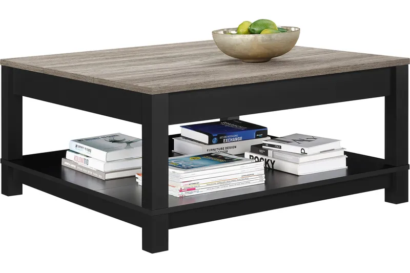 Carver Soffbord 90 cm Svart - Dorel Home - Möbler - Bord & matgrupper - Soffbord