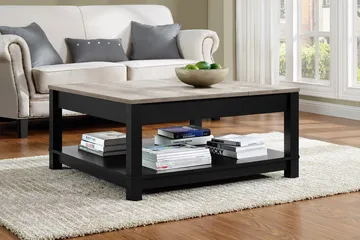 Carver Soffbord 90 cm Svart - Dorel Home - Möbler - Bord & matgrupper - Soffbord
