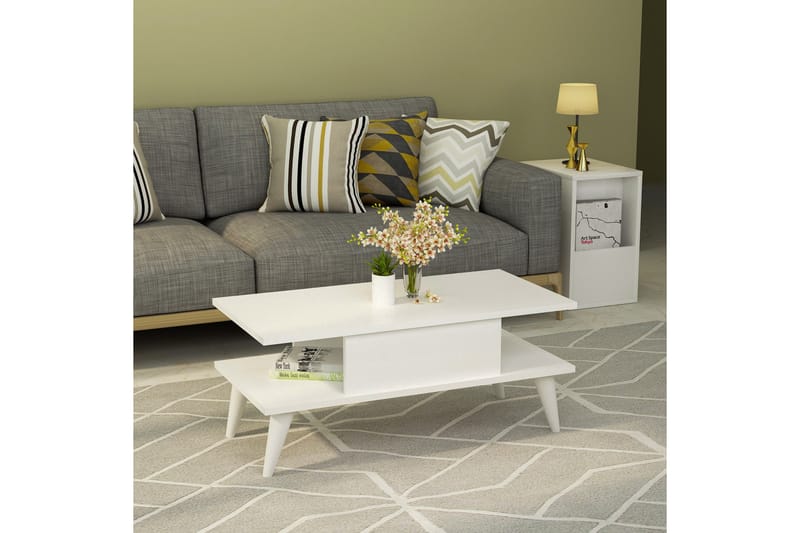 Chaing Soffbord 90x40x90 cm - Vit - Möbler - Bord & matgrupper - Soffbord