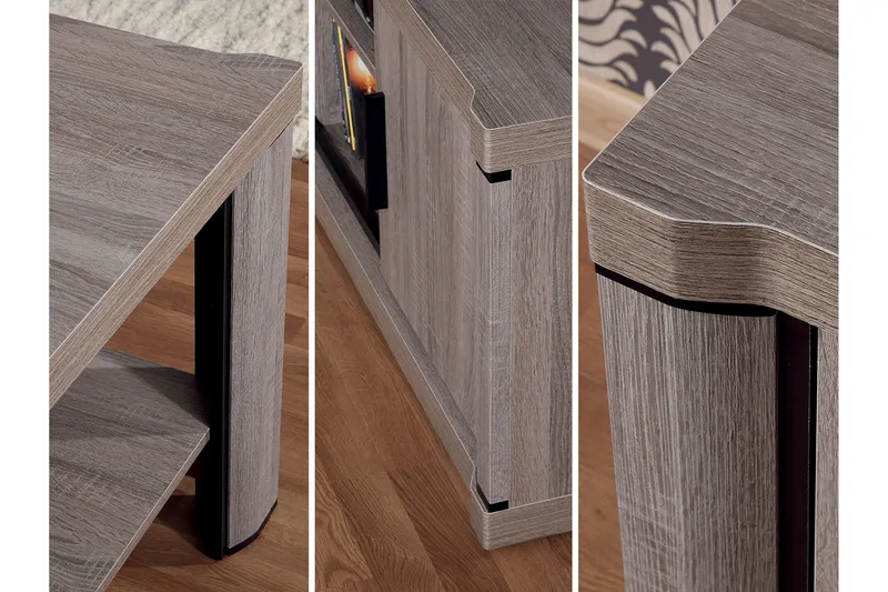 Chezum Soffbord 120 cm med Förvaring Hylla - Tryffel/Beige/Grå - Möbler - Bord & matgrupper - Soffbord