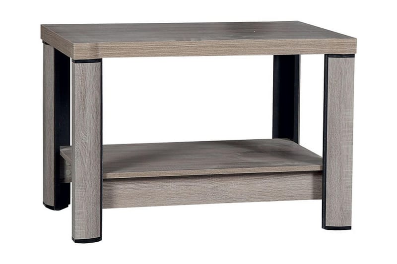 Chezum Soffbord 90 cm med Förvaring Hylla - Tryffel/Beige/Grå - Möbler - Bord & matgrupper - Soffbord