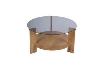 Soffbord Clara 75 cm med Glasskiva