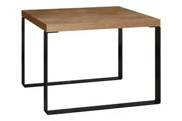 Clogsville 60 cm Kvadratiskt Soffbord i Målat Trä - Brun - Möbler - Bord & matgrupper - Soffbord