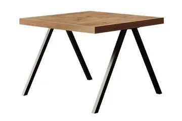 Clogsville Kvadratiskt Soffbord 60 cm i Målat Trä - Ekbrun - Möbler - Bord & matgrupper - Soffbord