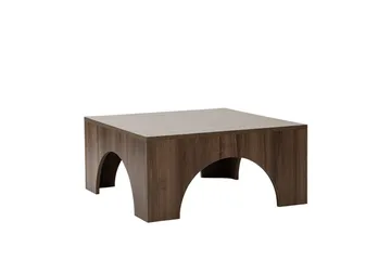 Collesium Kvadratiskt Soffbord 80 cm i Valnöt - Brun - Möbler - Bord & matgrupper - Soffbord