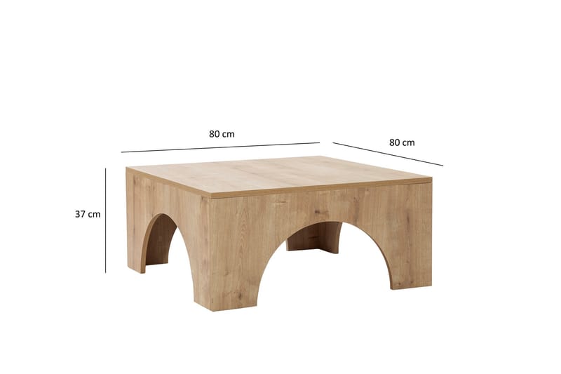 Collesium Soffbord 80 cm - Ek - Möbler - Bord & matgrupper - Soffbord