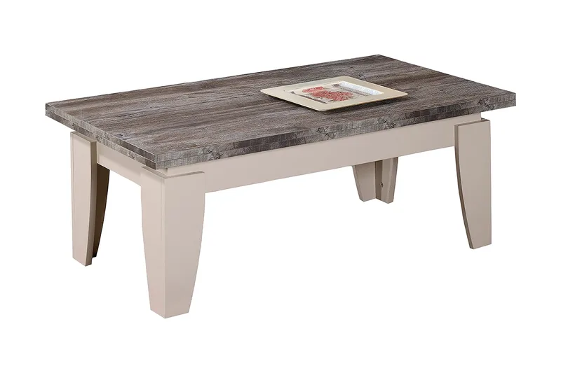 Comfortale 110 cm Rektangulärt Soffbord i Målat Trä - Gråbrun - Möbler - Bord & matgrupper - Soffbord