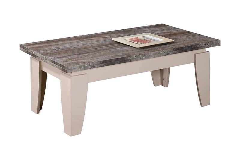 Comfortale 110 cm Rektangulärt Soffbord i Målat Trä - Gråbrun - Möbler - Bord & matgrupper - Soffbord