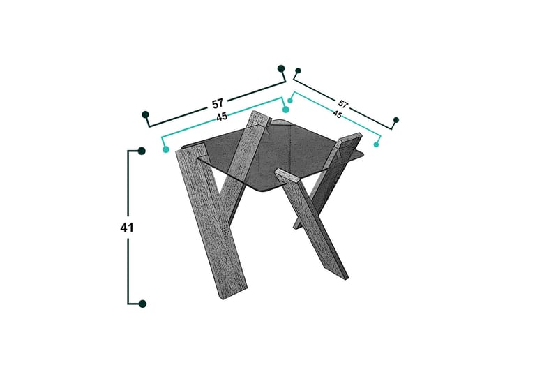 Comfortale Mini Soffbord 57 cm - Brun - Möbler - Bord & matgrupper - Soffbord