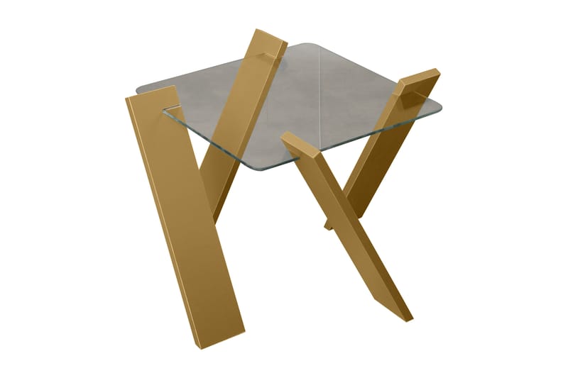 Comfortale Mini Soffbord 57 cm - Glas/Senapsgul - Möbler - Bord & matgrupper - Soffbord
