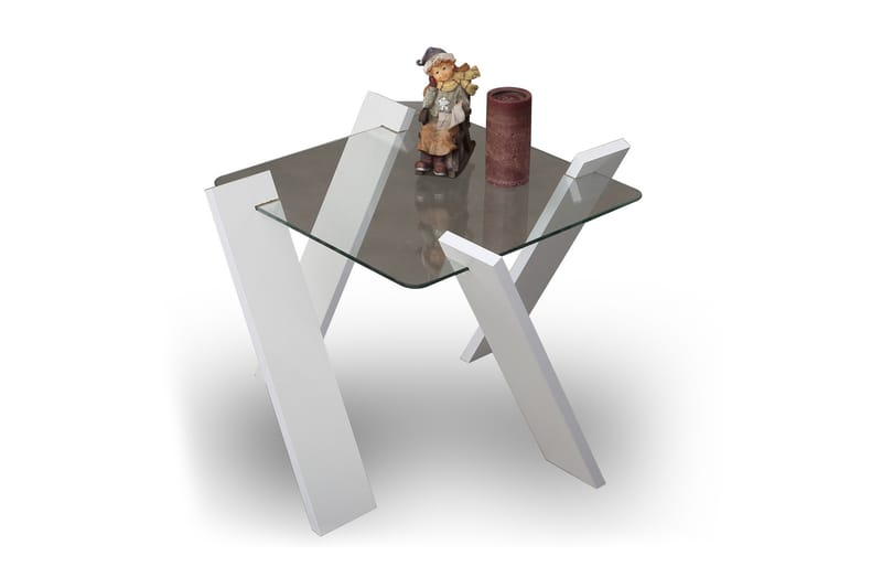 Comfortale Mini Soffbord 57 cm - Glas/Vit - Möbler - Bord & matgrupper - Soffbord