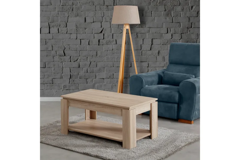 Comfortale Soffbord 104 cm med Förvaring Hylla - Bok - Möbler - Bord & matgrupper - Soffbord