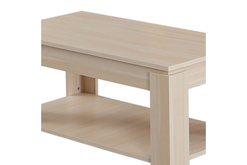 Comfortale Soffbord 104 cm med Förvaring Hylla - Ljus Ekfärg - Möbler - Bord & matgrupper - Soffbord