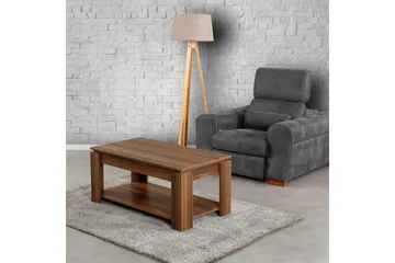 Comfortale Soffbord 104 cm med Förvaring Hylla - Valnötsbrun - Möbler - Bord & matgrupper - Soffbord