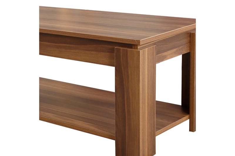 Comfortale Soffbord 104 cm med Förvaring Hylla - Valnötsbrun - Möbler - Bord & matgrupper - Soffbord