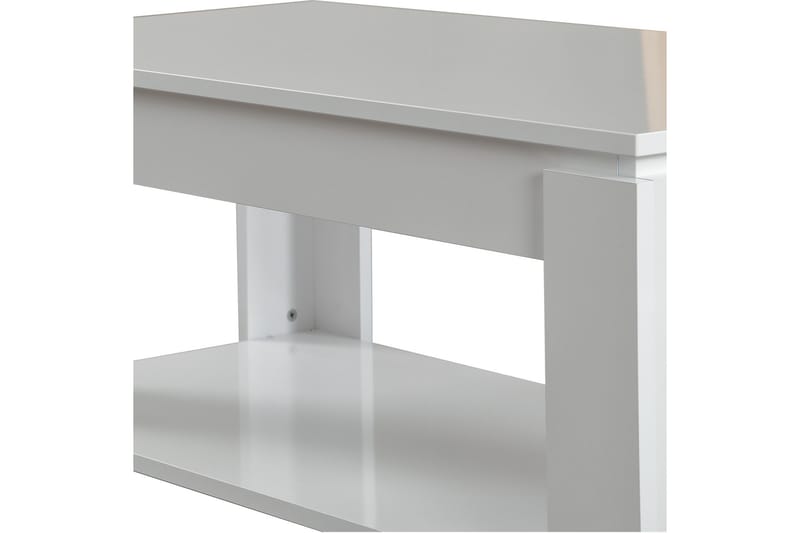 Comfortale Soffbord 104 cm med Förvaring Hylla - Vit - Möbler - Bord & matgrupper - Soffbord