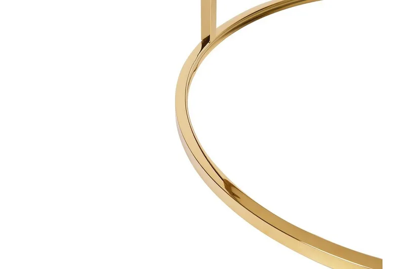 Coralla Soffbord 70 cm Runt Marmormönster - Vit/Guld - Möbler - Bord & matgrupper - Soffbord