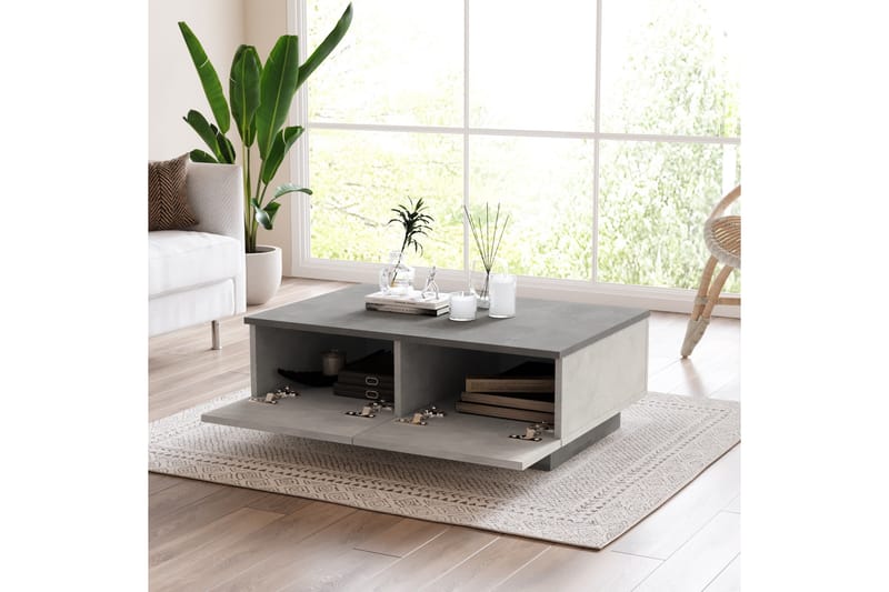 Cranner Soffbord 90 cm - Silver/Antracit - Möbler - Bord & matgrupper - Soffbord