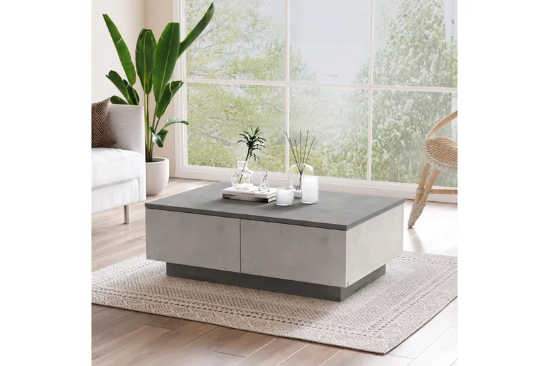 Cranner Soffbord 90 cm - Silver/Antracit - Möbler - Bord & matgrupper - Soffbord