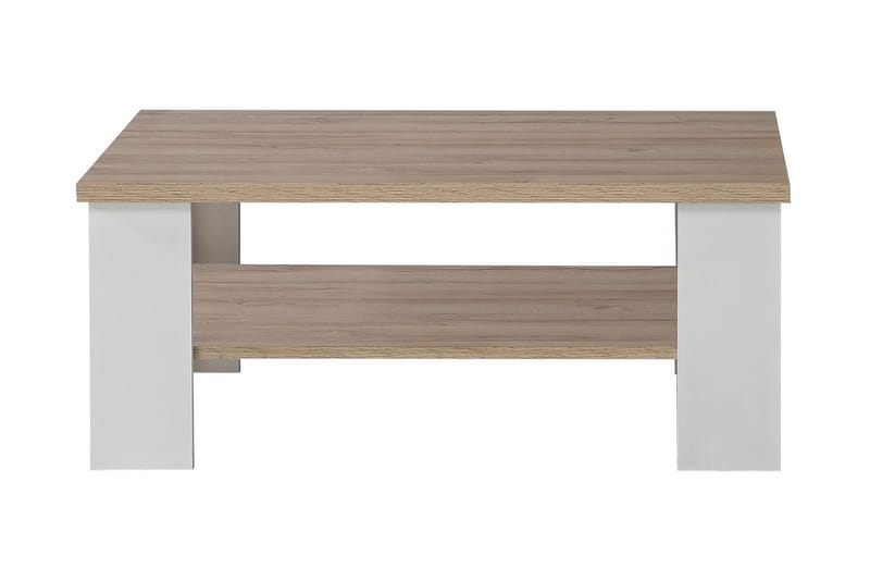 Crumpton soffbord 107 cm - Vit/Brun - Möbler - Bord & matgrupper - Soffbord